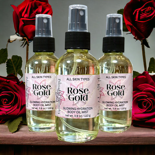 Rose Gold | Body Oil Spray - Blissful Beauty Candle Co