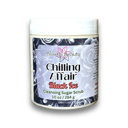 Chilling Affair | Black Ice | Cleansing Sugar Scrub - Blissful Beauty Candle Co