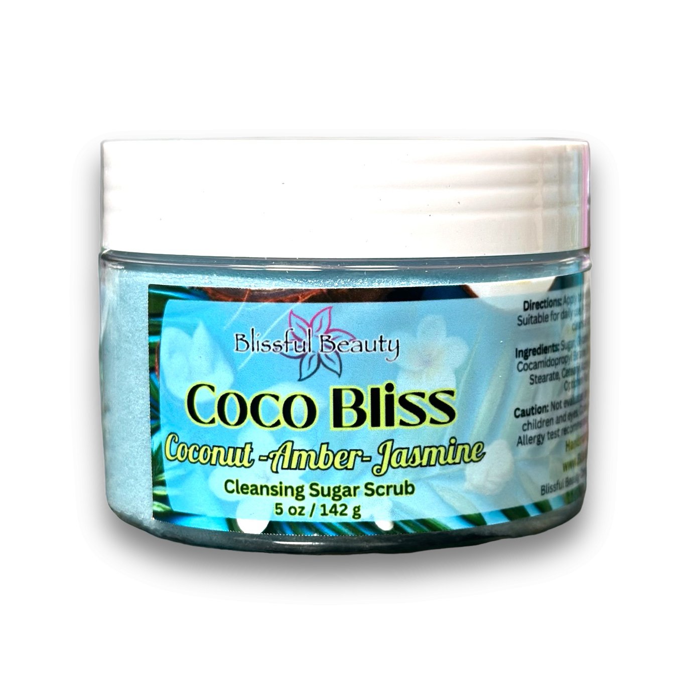 Coco Bliss | Coconut & Jasmine | Cleansing Sugar Scrub - Blissful Beauty Candle Co