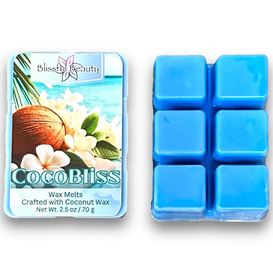 Coco Bliss | Coconut & Jasmine | Wax Melt Clamshell - Blissful Beauty Candle Co