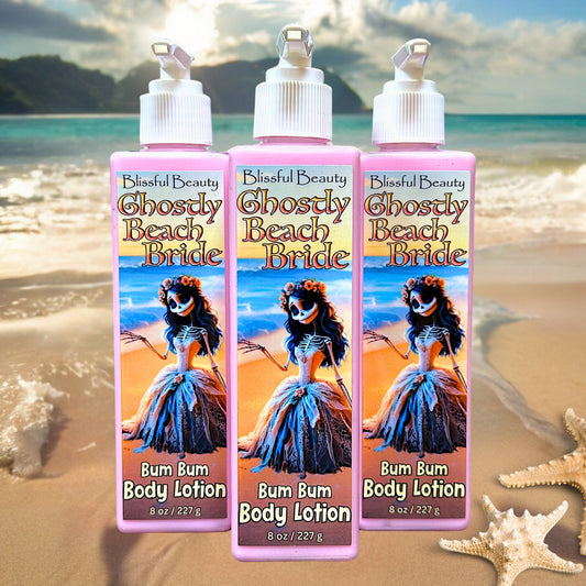 Ghostly Beach Bride | Coconut Cream & Sandalwood | Body Lotion - Blissful Beauty Candle Co