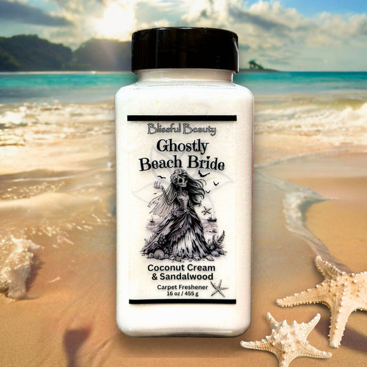 Ghostly Beach Bride | Coconut Cream & Sandalwood | Carpet Freshener - Blissful Beauty Candle Co