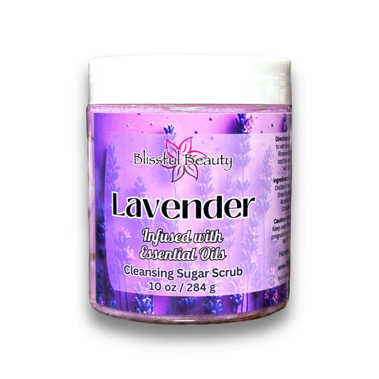 Lavender | Essential Oil Blend | Cleansing Sugar Scrub - Blissful Beauty Candle Co