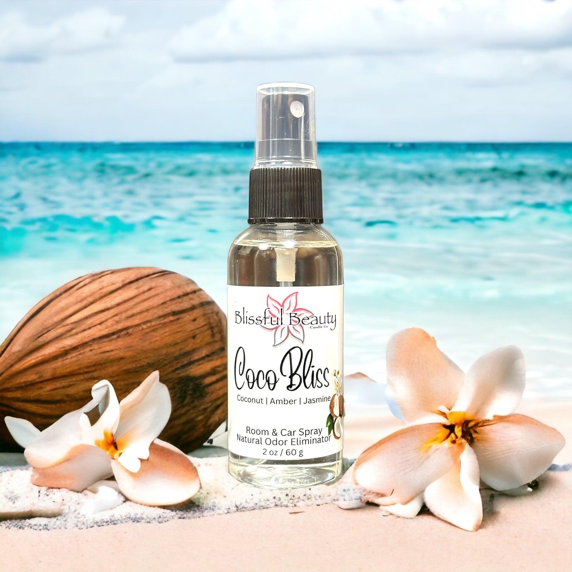 Coco Bliss Room Spray | Tropical Coconut Aroma | Blissful Beauty – Blissful  Beauty Candle Co